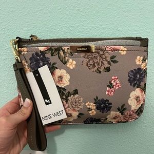Nine West Floral Wristlet